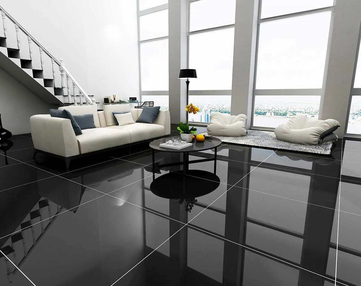 Porcelanato Super Black 60×60 instalado
