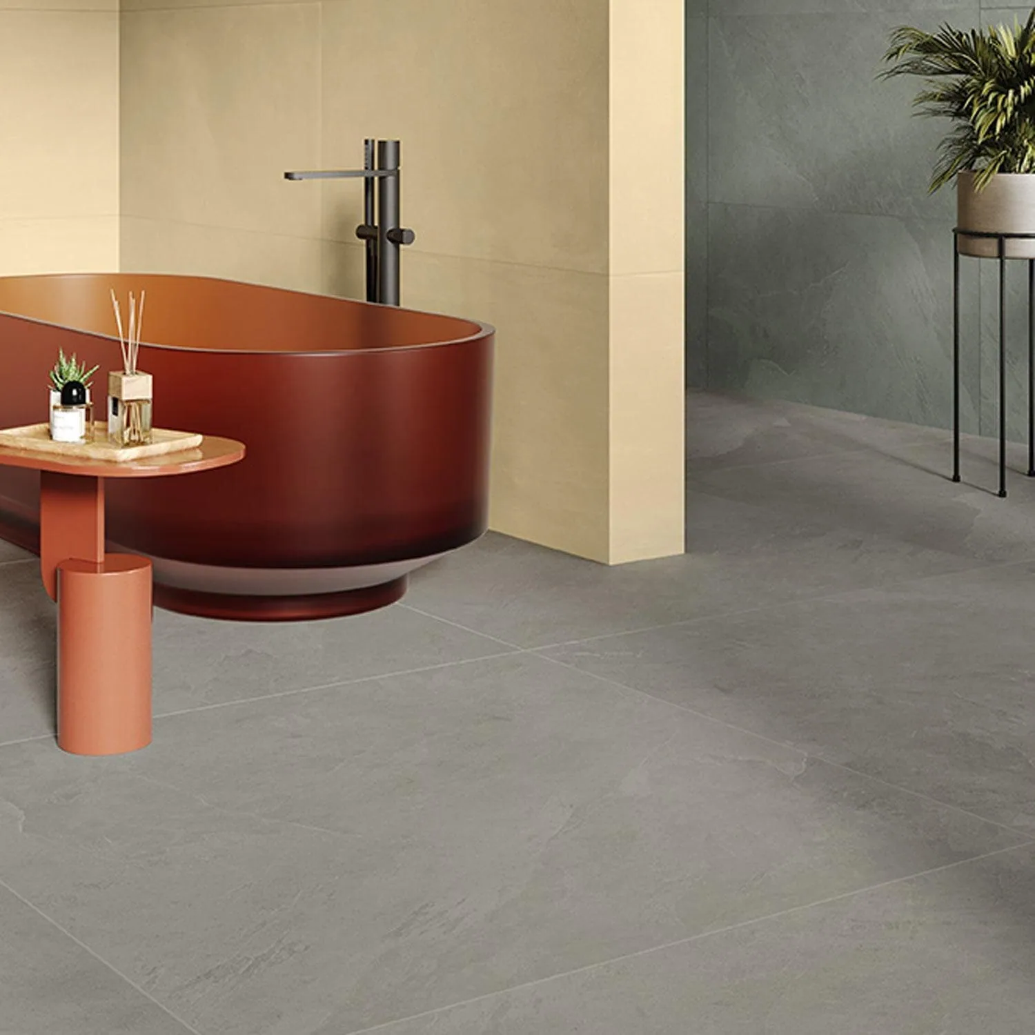 Porcelanato Ardesia Grigio 60×120 instalado