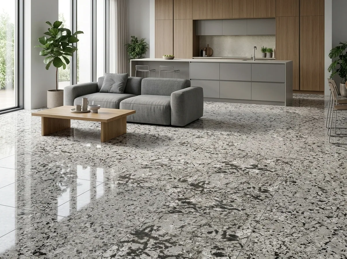 Piedra Beri Stone Alaska Gray 90×180 instalado