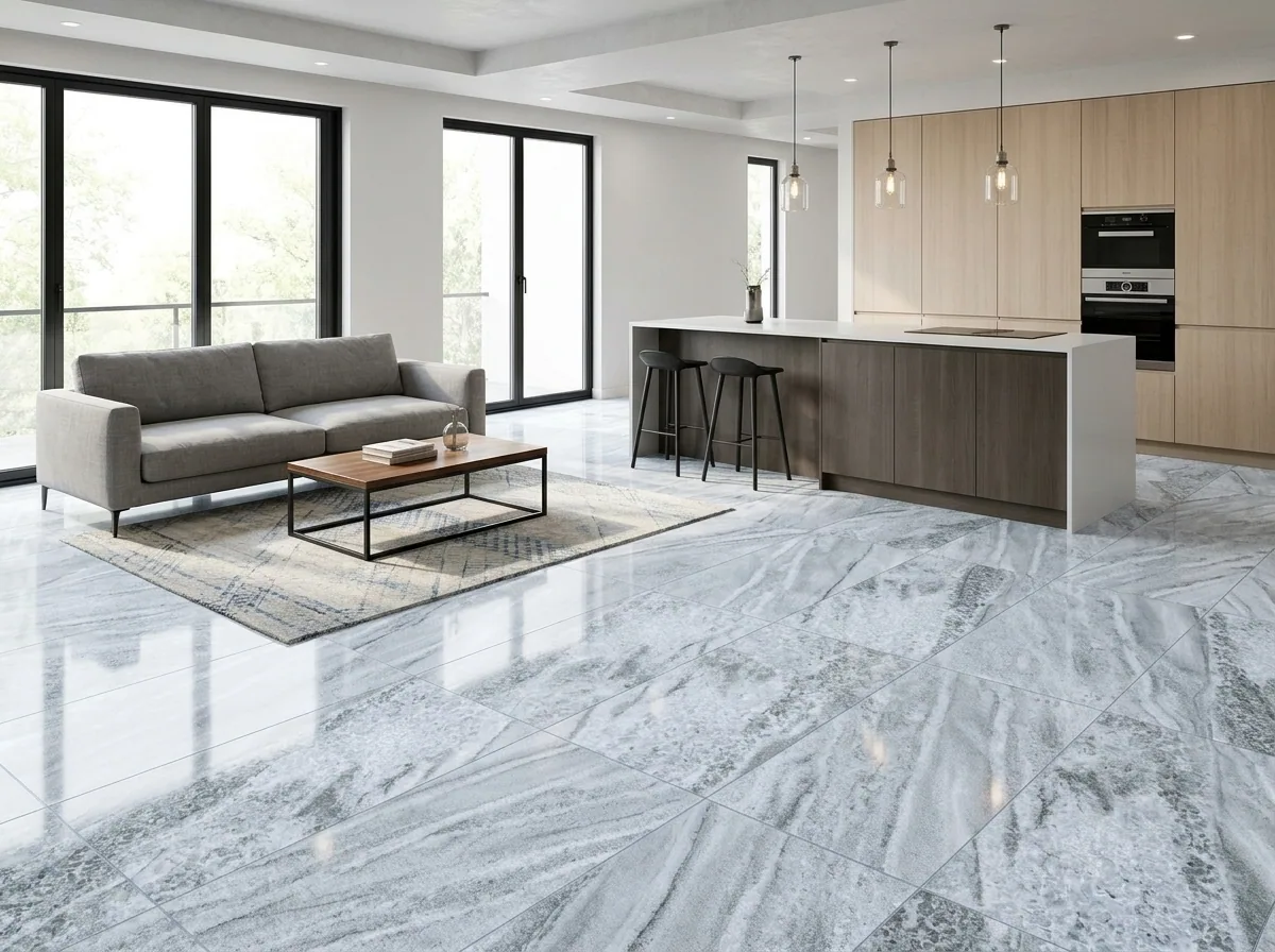Piedra Beri Stone Gris Olimpo 60×120 instalado
