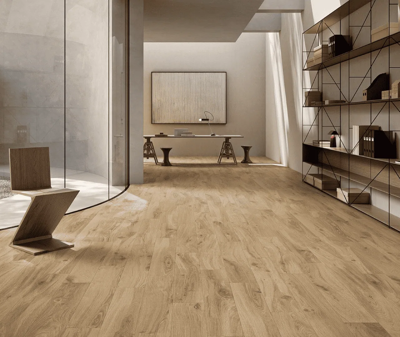 Porcelanato Madera Manzano 20×100 instalado