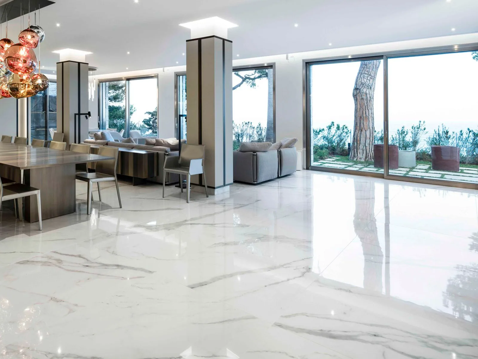 Porcelanato Calacatta Venato I 60×120 instalado