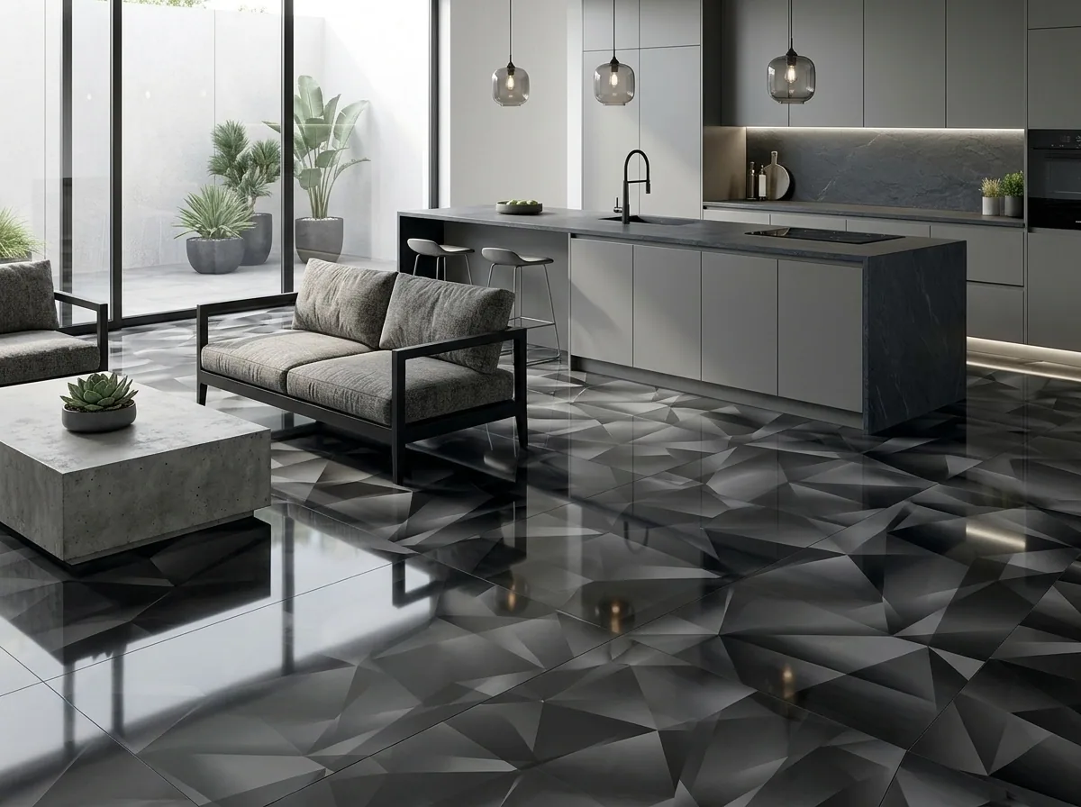 Porcelanato 3D Black I 60×120 instalado