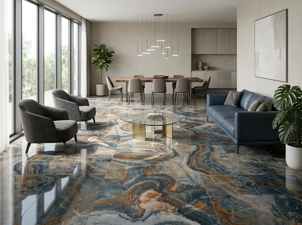 Porcelanato Lavagna Acquerello 60×120 instalado