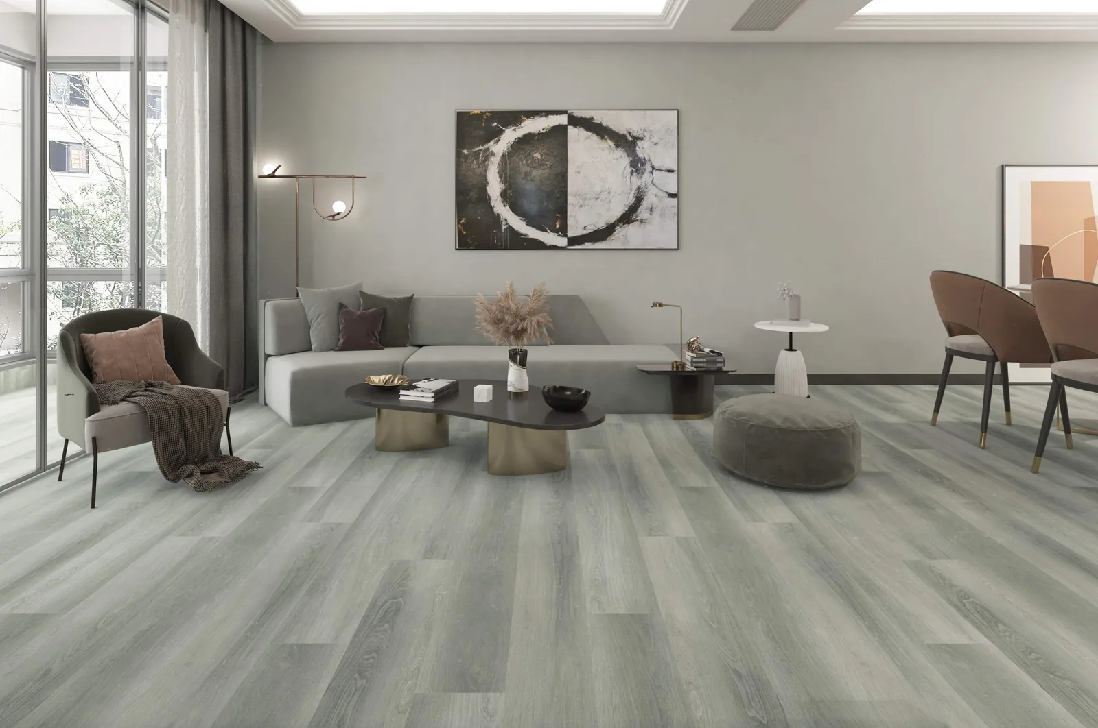 Porcelanato Silverwood 20×120 instalado
