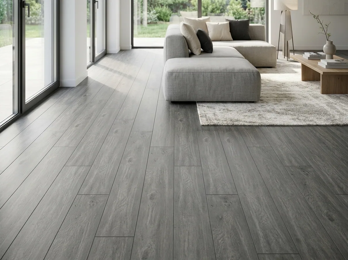 Piso de vinil SPC Gray Cypress instalado
