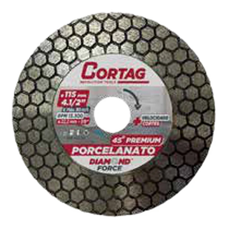 Disco de Corte Diamantado 15mm para Chanfro 45° Premium