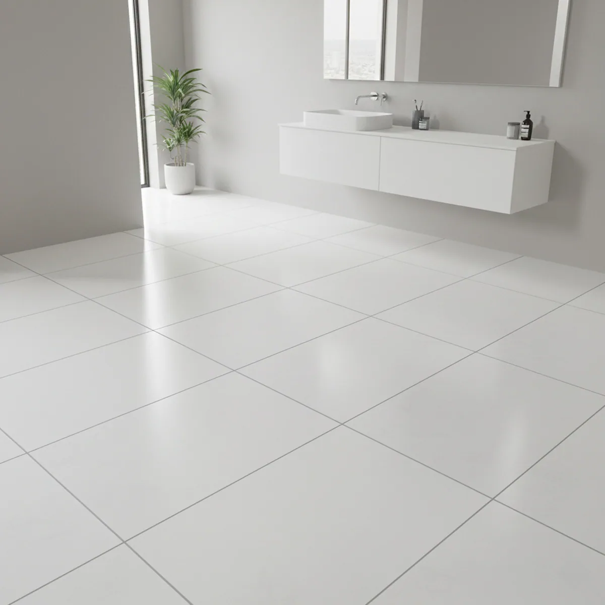 Porcelanato Plain White 60×120