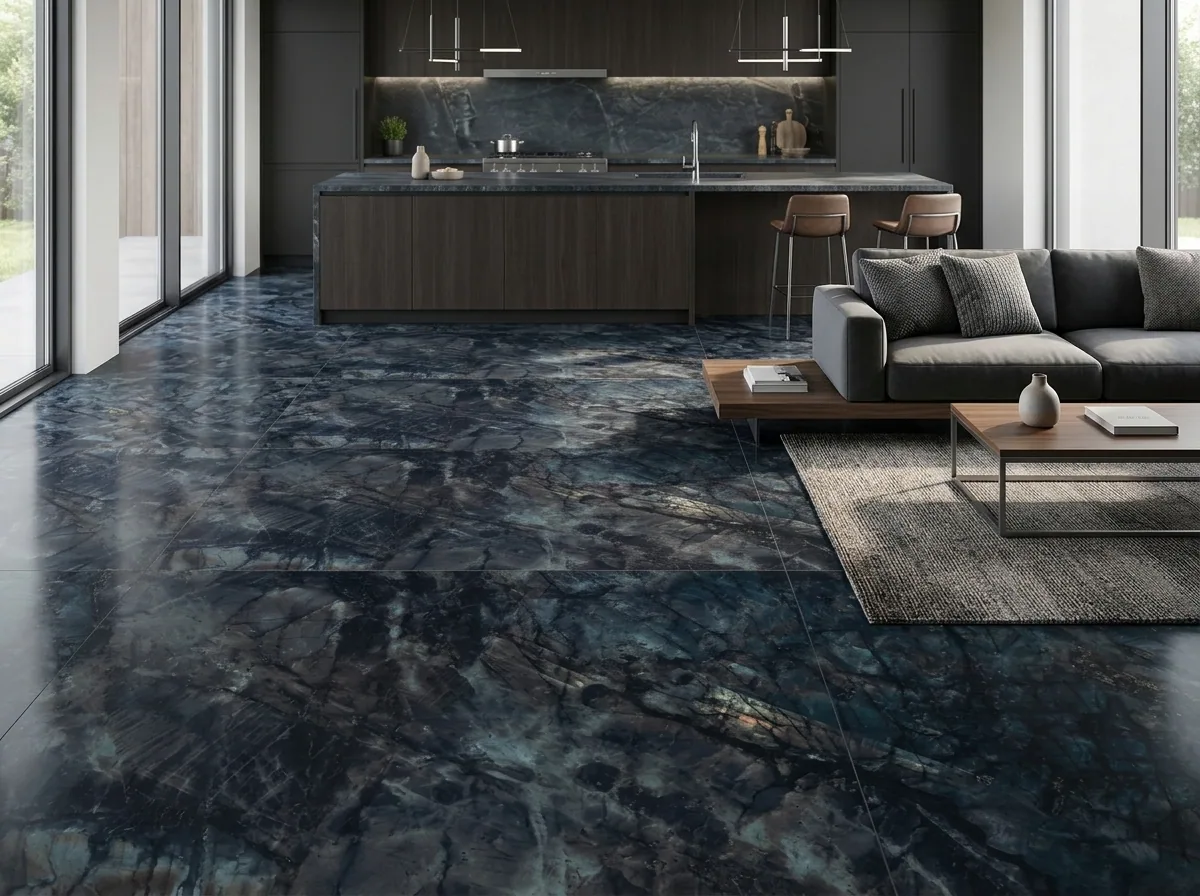 Porcelanato Quantic Aqua 60×120 instalado