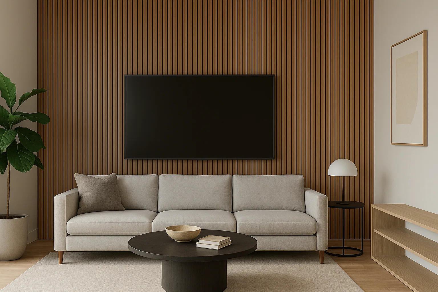 Wall panel WPC Light Walnut