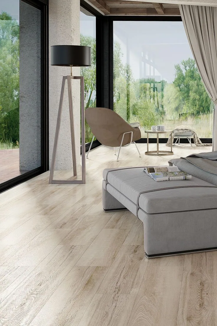 Piso SPC FE1155- Barret Oak Haya Gris 18,2×122 instalado