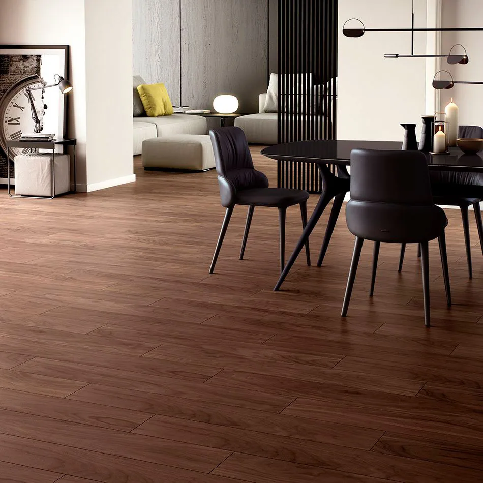 Piso SPC Oak Majestic Nogal 18,2×122 instalado