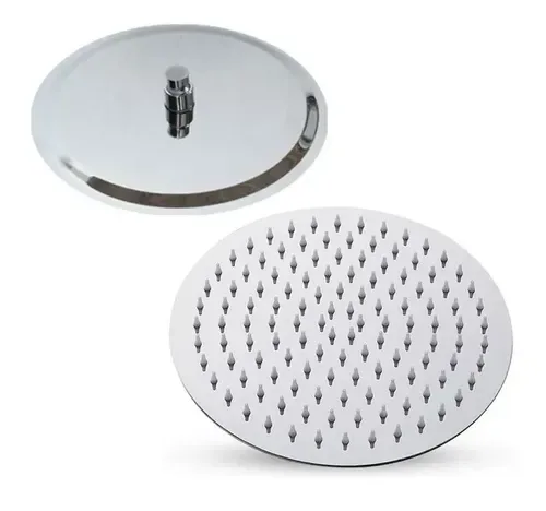 Ducha Ultra Delgada 8" Acero Inox redonda
