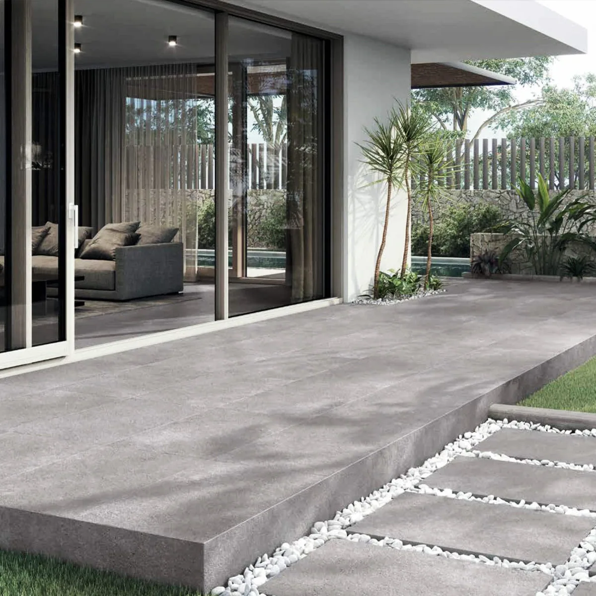 Porcelanato Urban Grey 60×120 instalado
