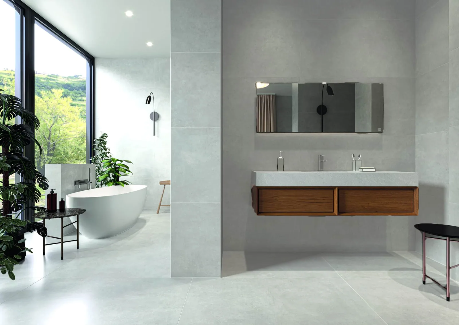 Porcelanato Cricket Pearl 60×120 instalado