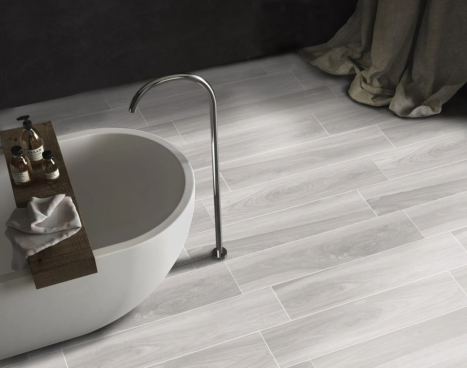 Porcelanato Tropic Winter 20×120 instalado