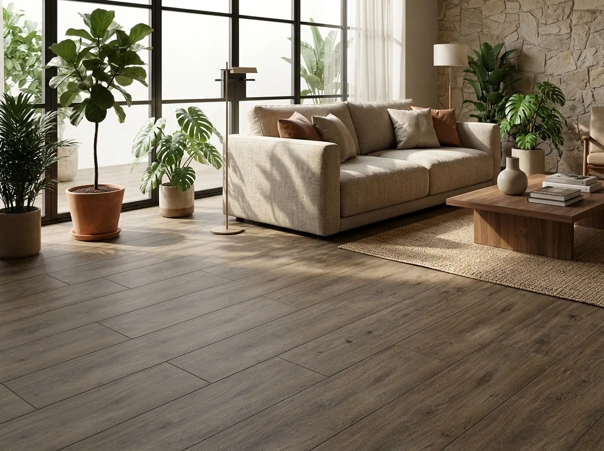 Porcelanato Irati Teak Ant 20×120 instalado