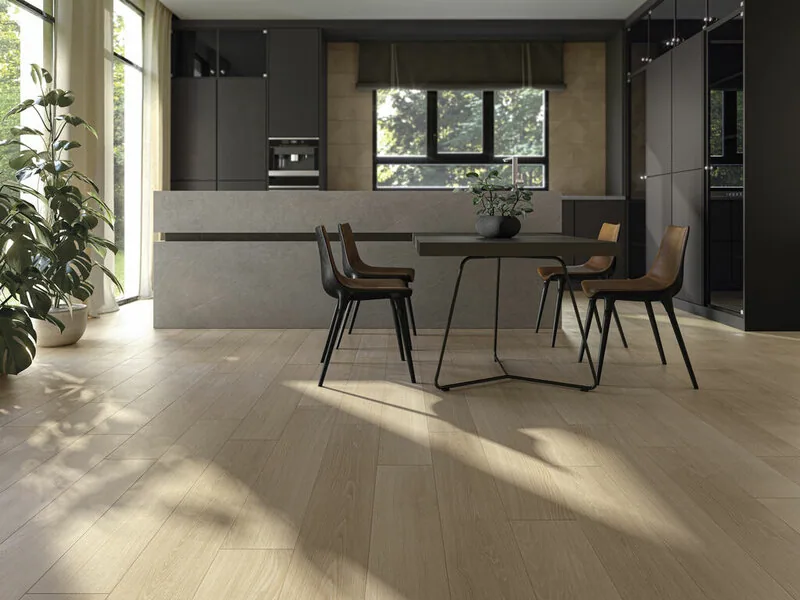 Porcelanato Caila Oak 20×120 instalado