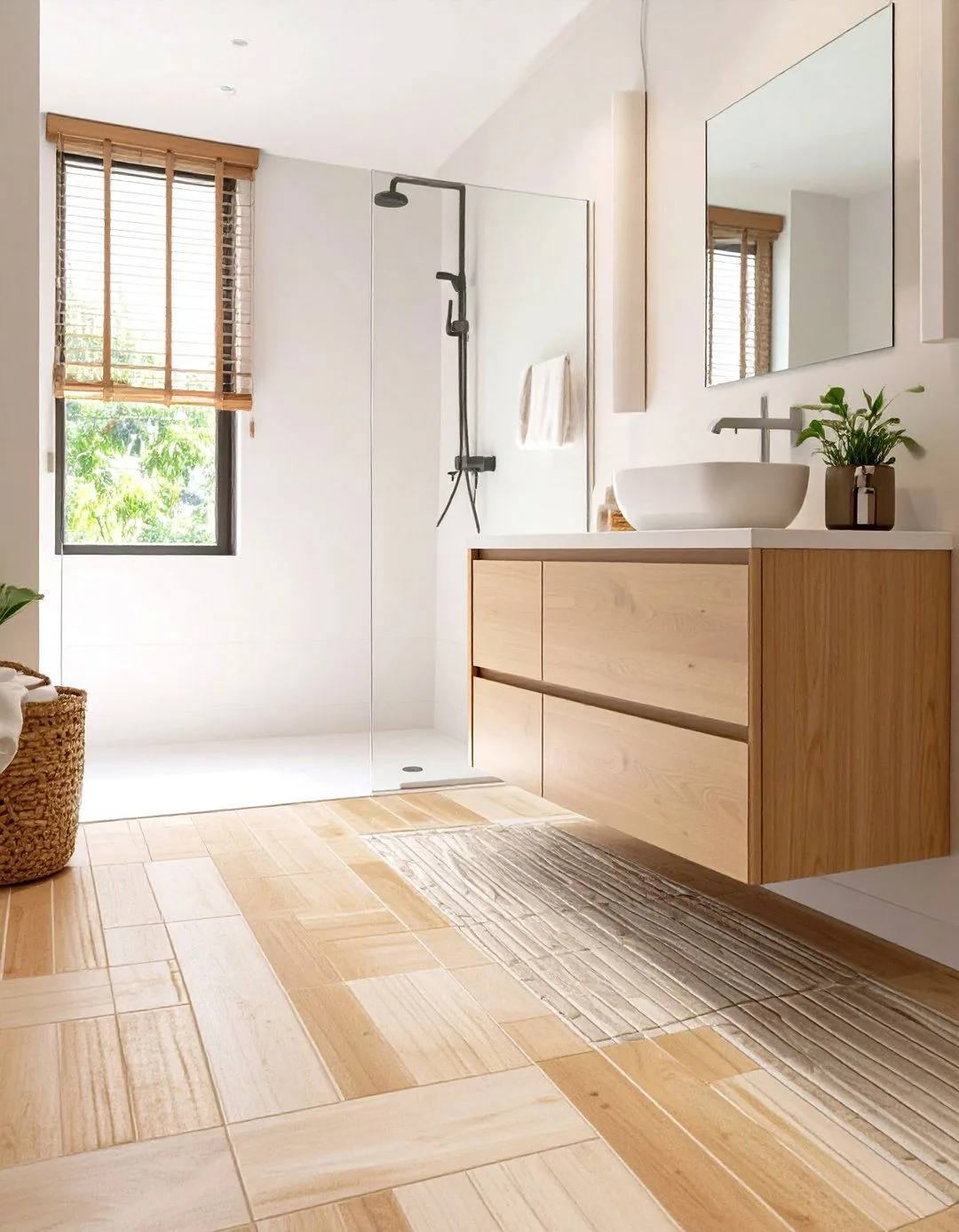 Porcelanato Tatami Beech 20×120 instalado