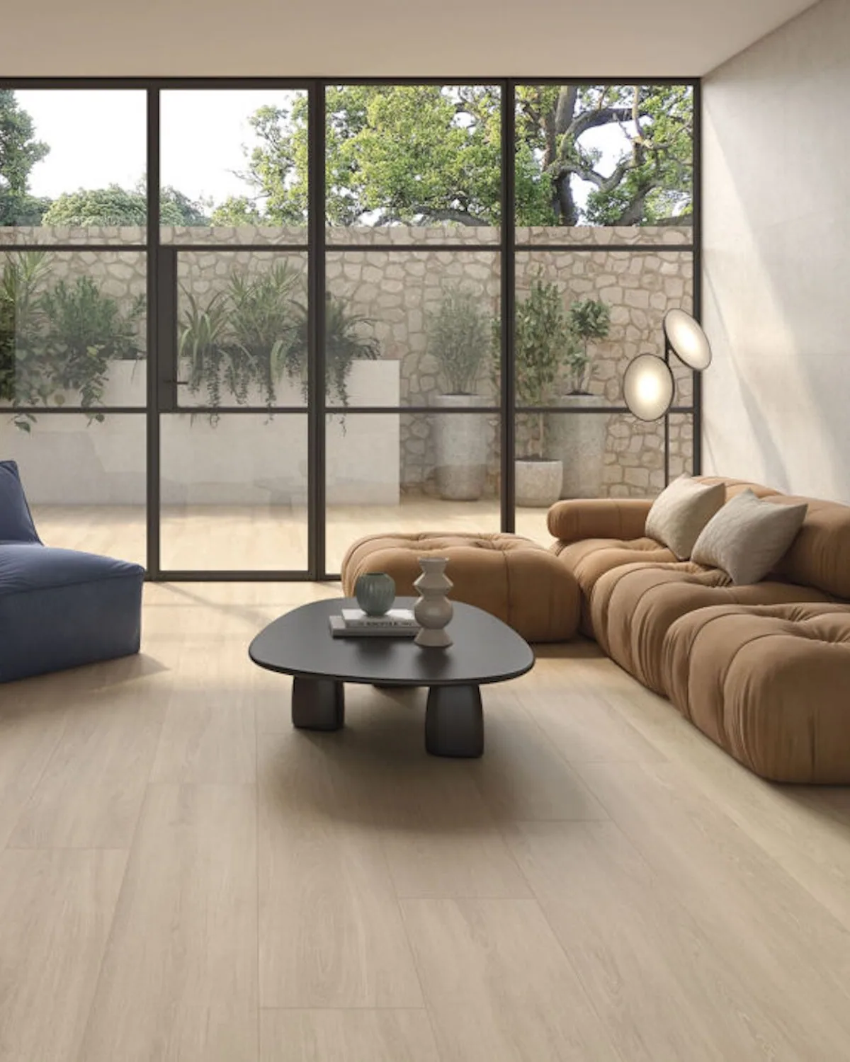 Porcelanato Nordik Maple 20×120 instalado