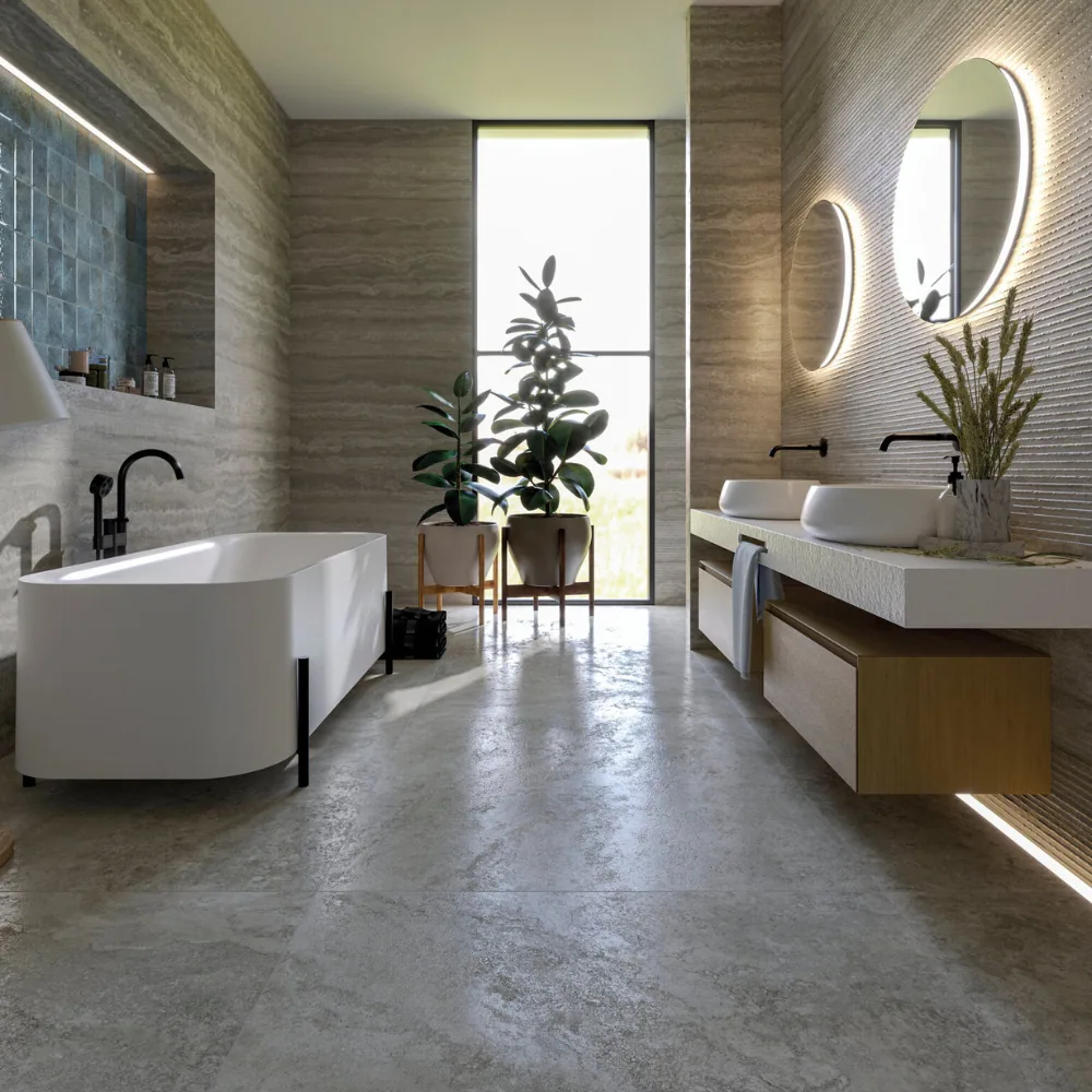 Porcelanato Firenze Crss Grg 60×120 instalado