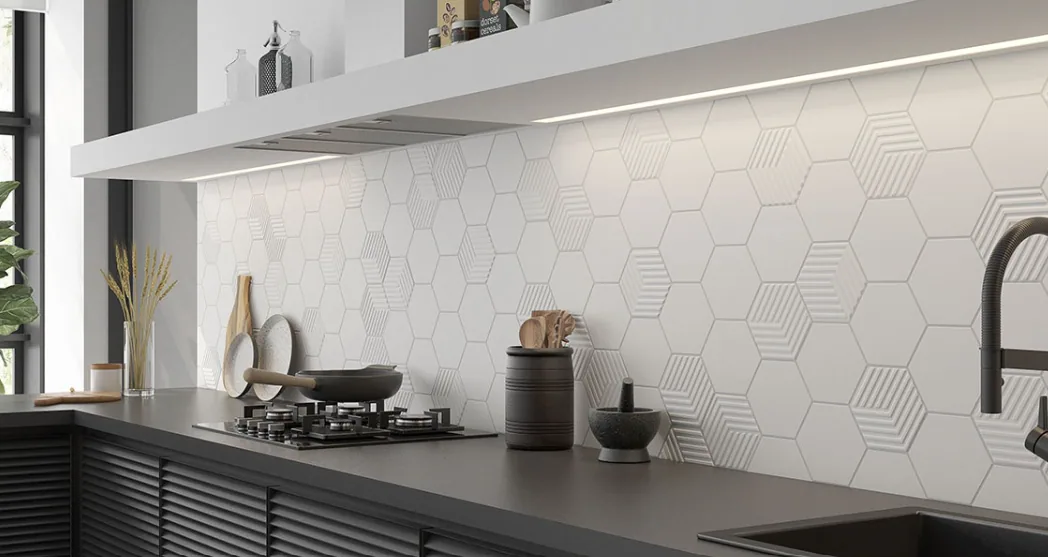 Porcelanato Gallery Albar HEX 14×16 instalado