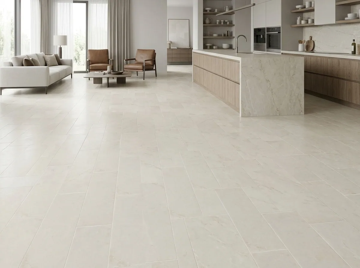 Porcelanato Vibrant White 7×28 instalado