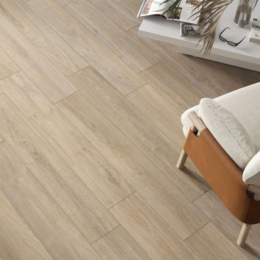 Porcelanato Augusta Amber 20×120 instalado