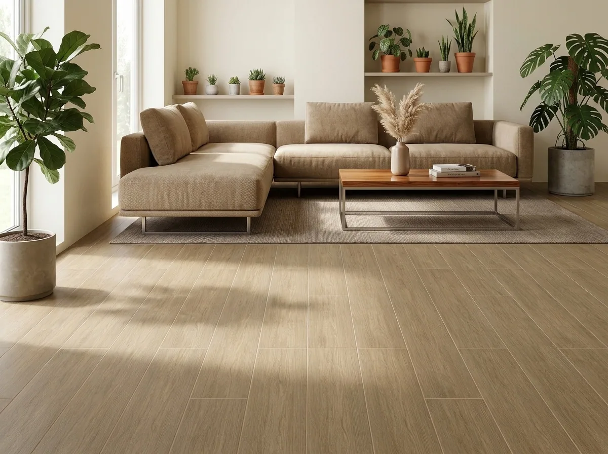 Porcelanato Bowland Oak 22,5×90 instalado