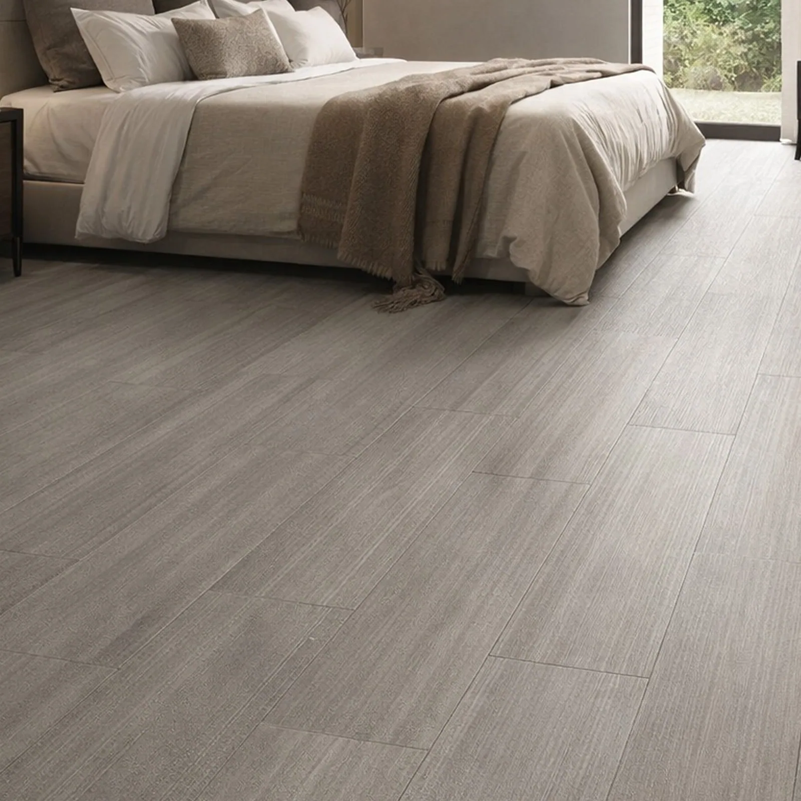 Porcelanato Nomad Deck Grey C3 22,5×90 instalado