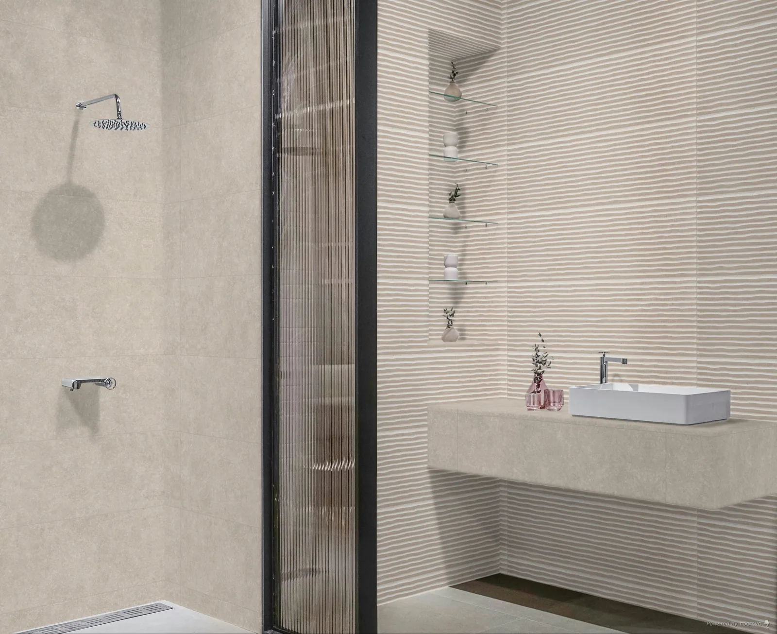 Porcelanato Score Beige 30×90 instalado