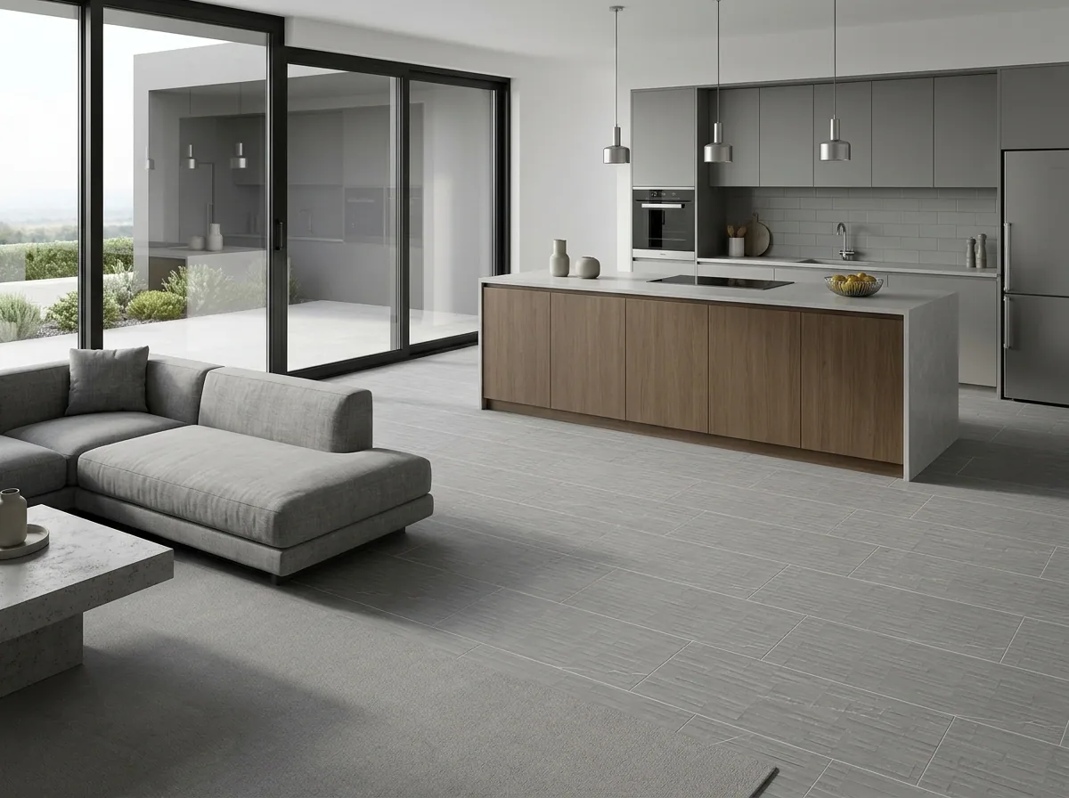 Porcelanato Capri Solaro Grey 40×120 instalado