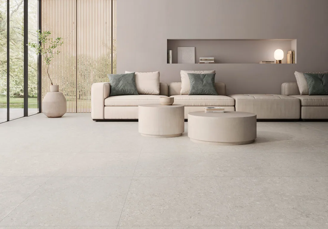 Porcelanato Meridia Ivory 40×120 instalado