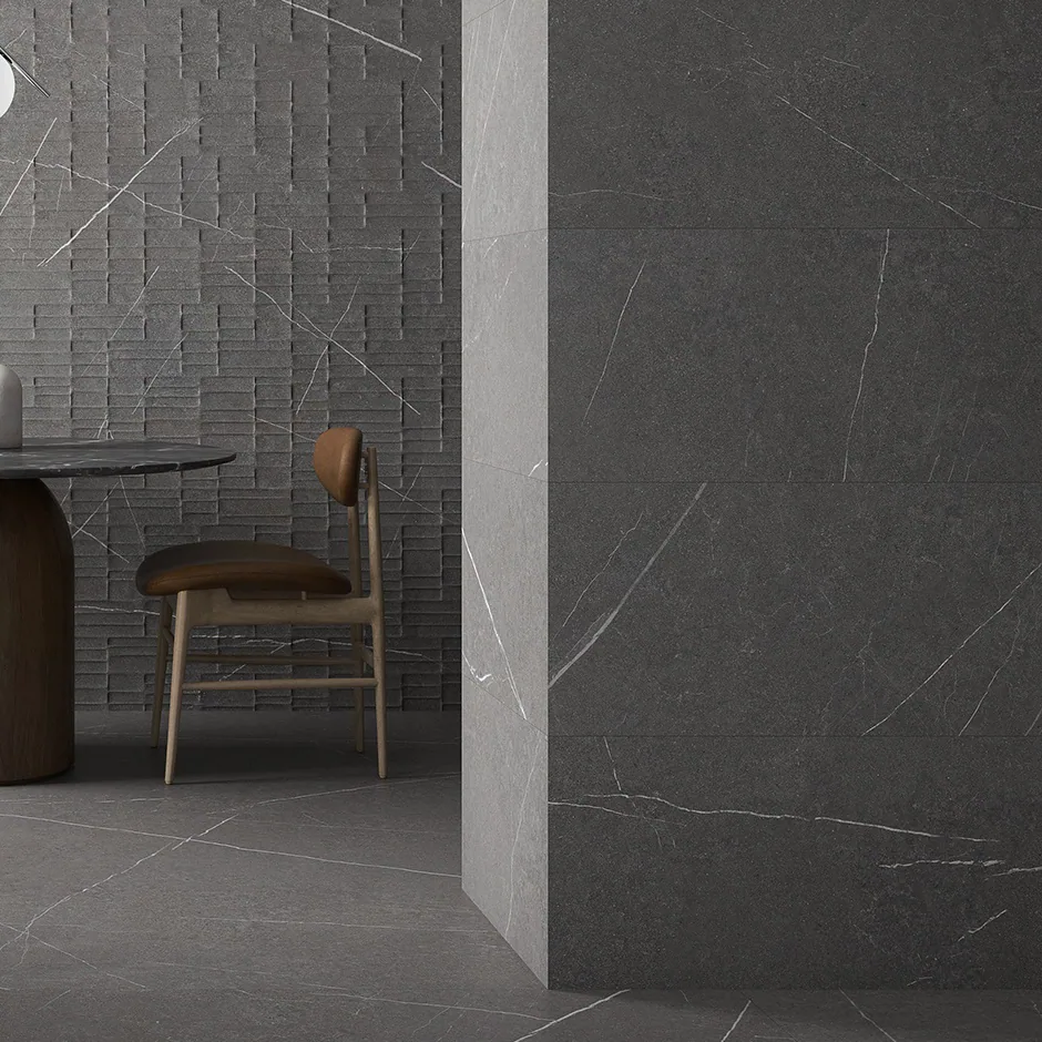 Porcelanato Capri Dark 60×120 instalado