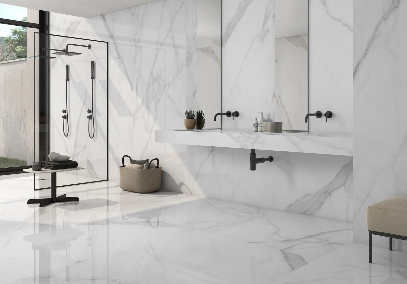 Porcelanato Tholos White 60×120 instalado