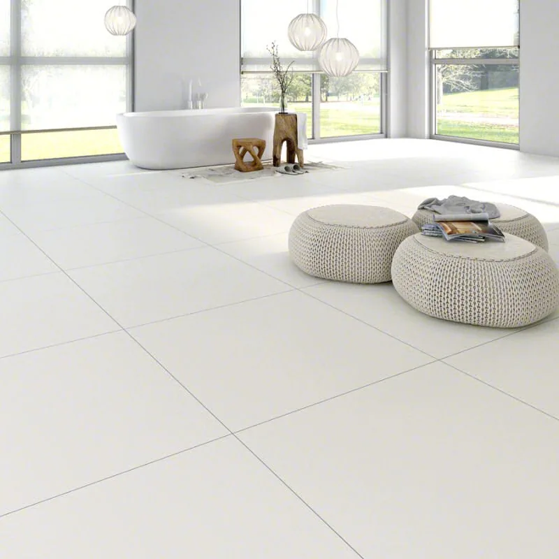 Porcelanato Blanco 60×120 instalado