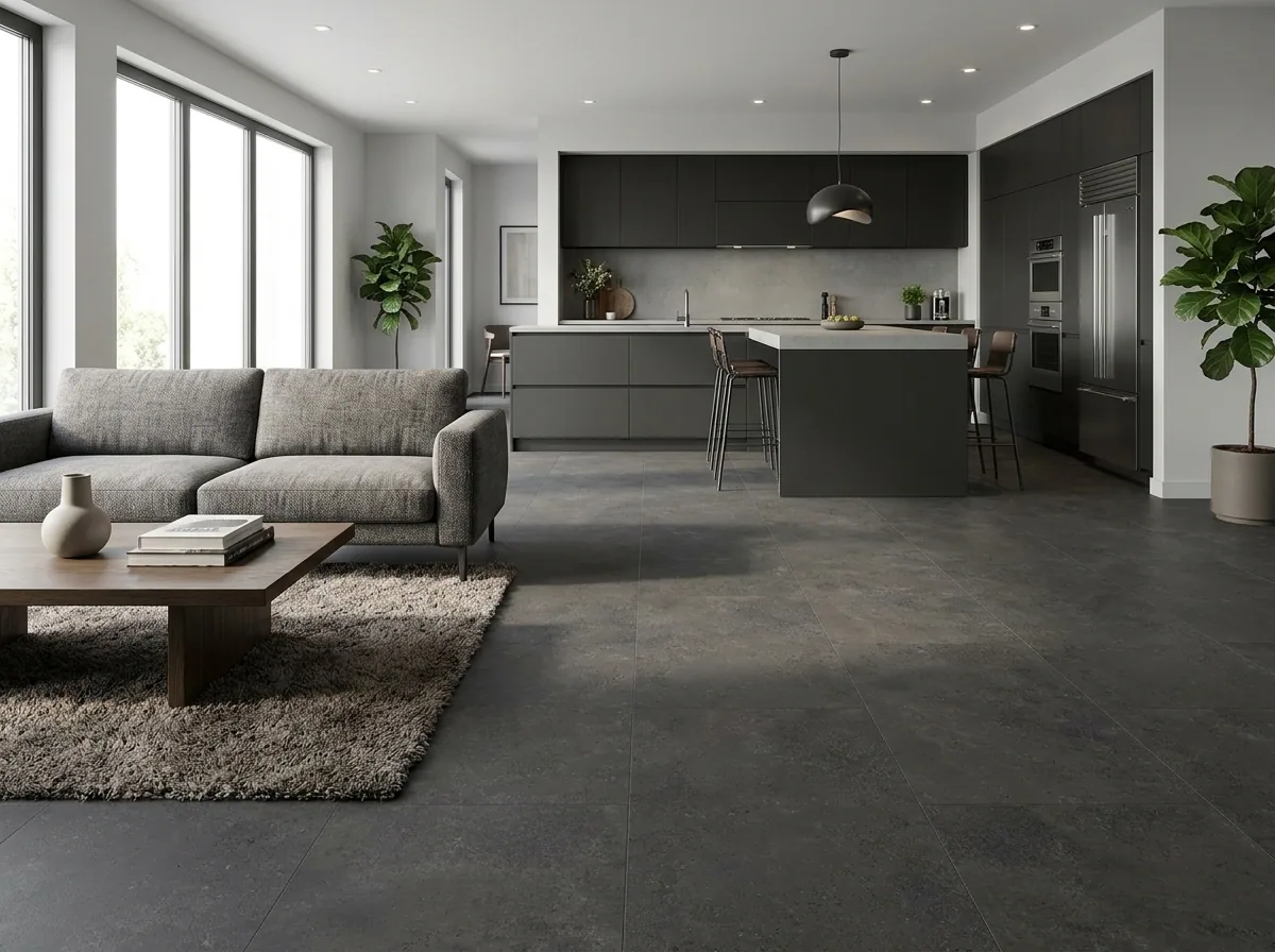 Porcelanato Geneve Sombre 60×120 instalado