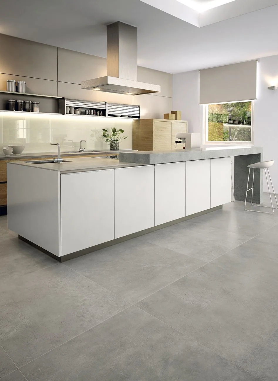 Porcelanato Powder Concrete 60×60 instalado