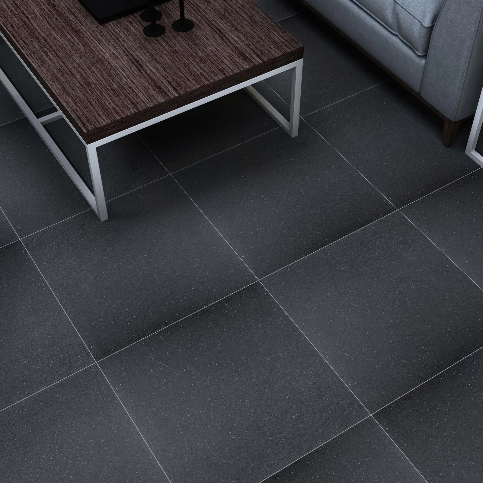Porcelanato Zeus Antracita 60×60 instalado