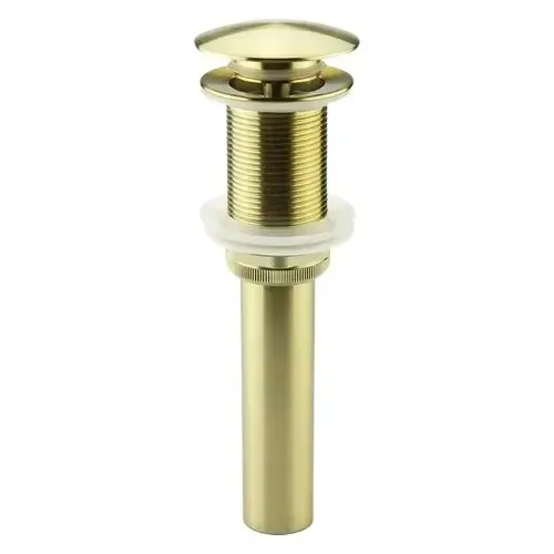 Drenaje Push para Lavamanos Acero Inox Sin Rebose Oro Mate