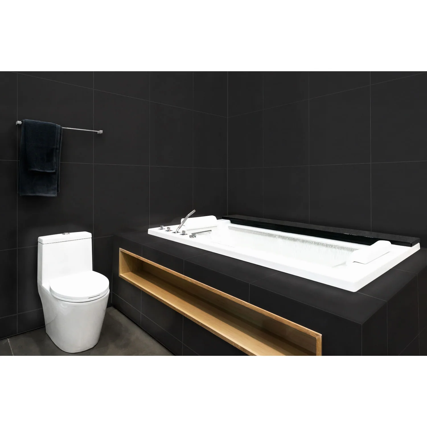 Porcelanato Agora Negro 60×60 instalado