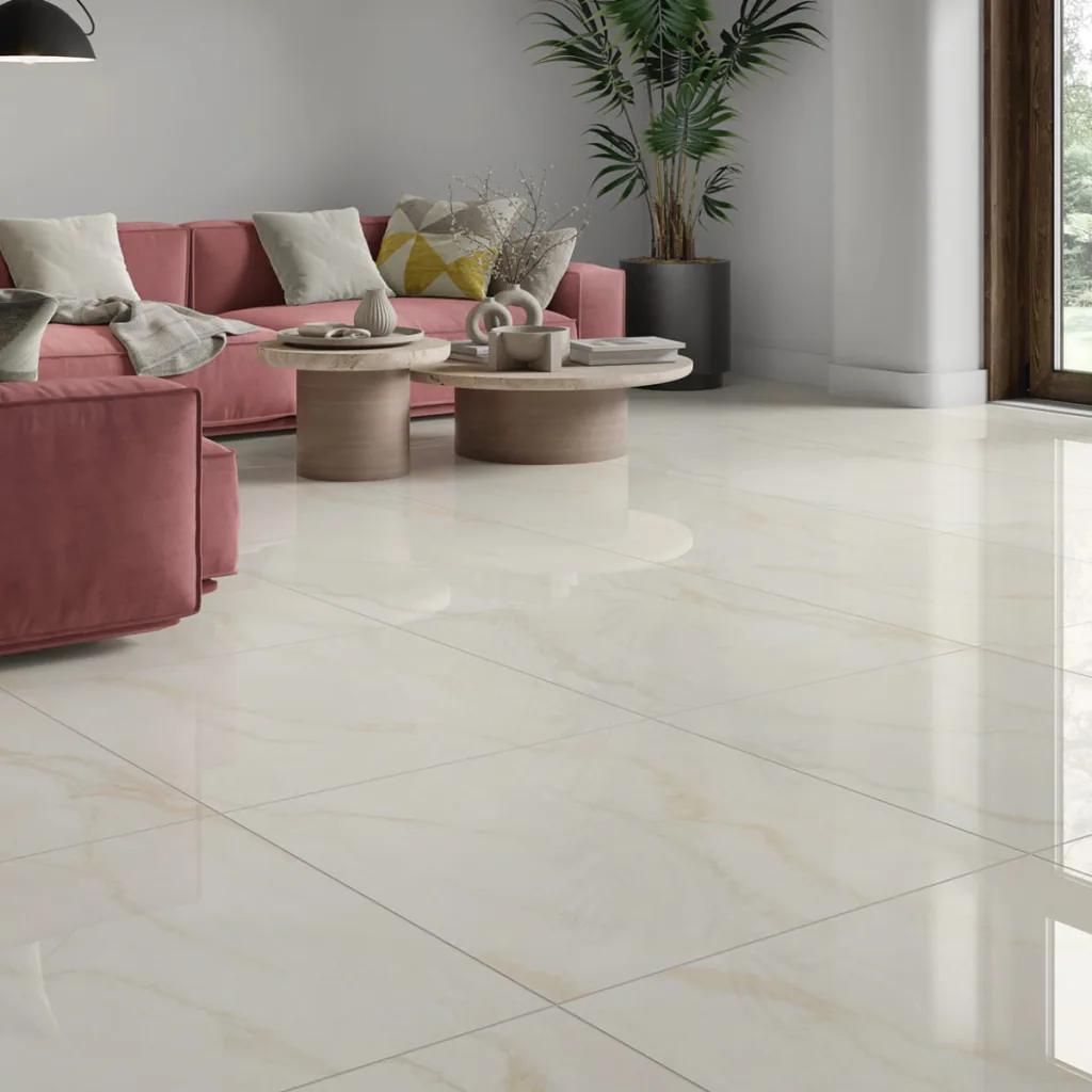 Gres Belavita Beige Pulido 60×60 instalado