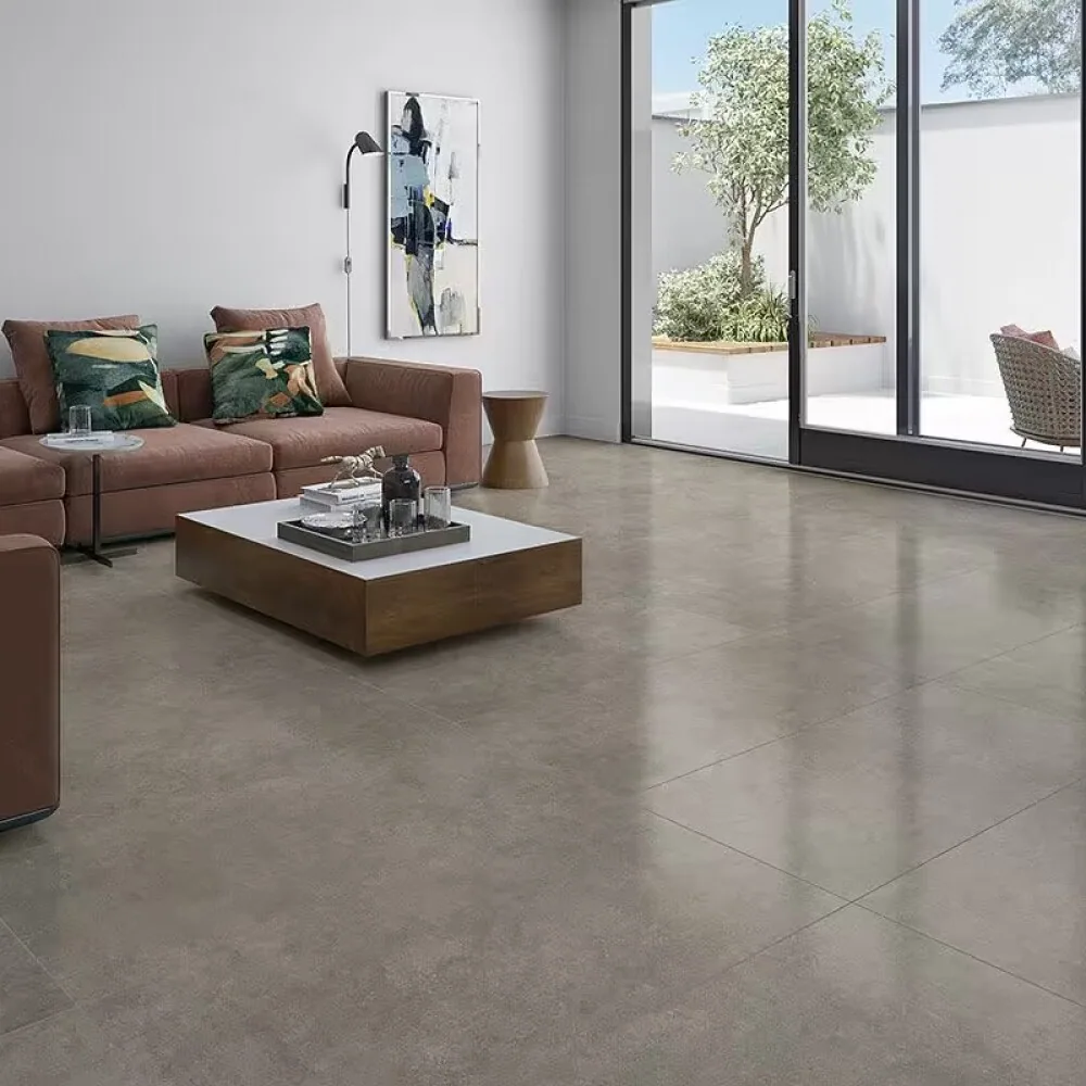 Gres Bossa Mate Oscuro 60×120 instalado