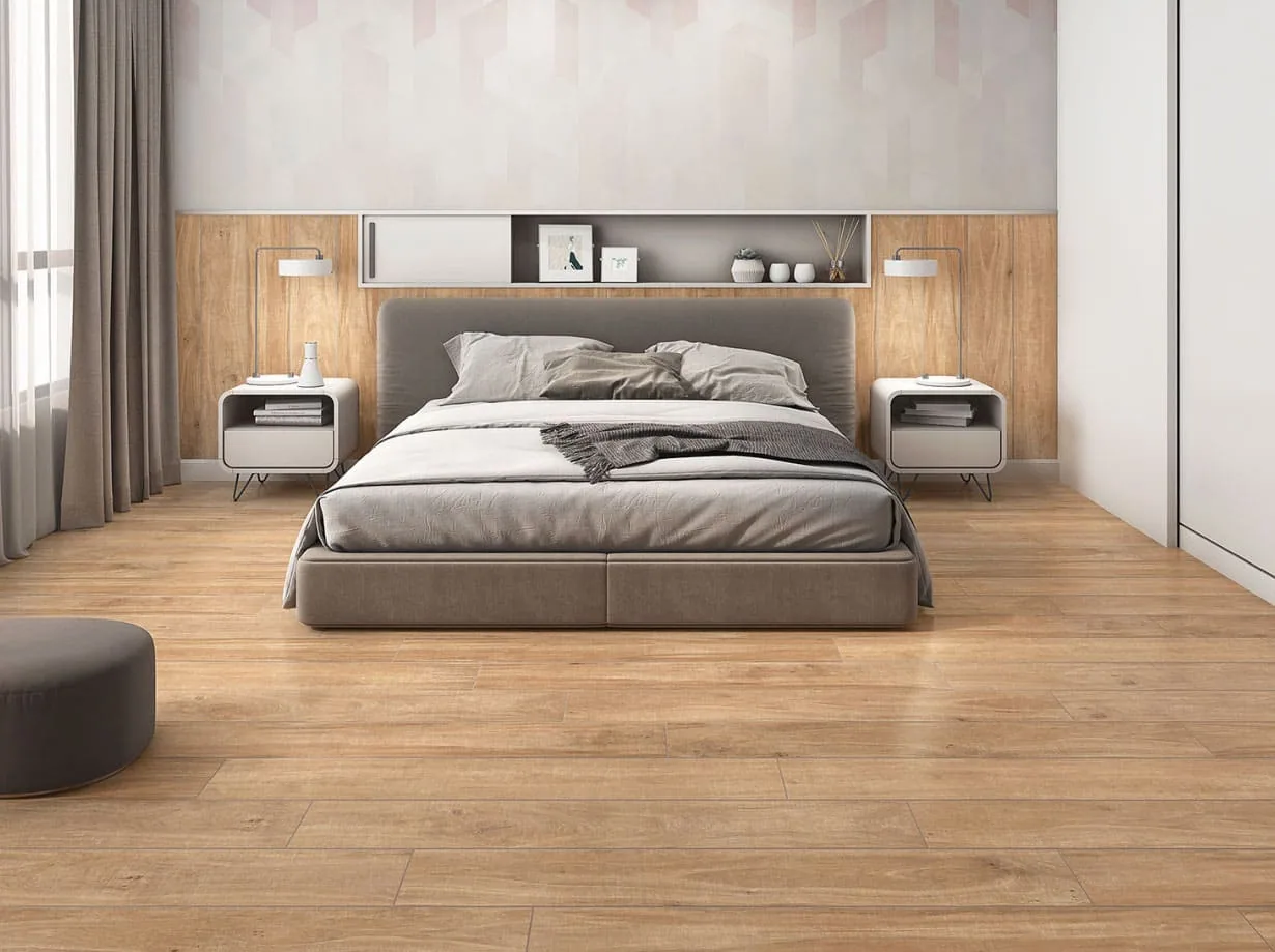 Gres Carvalho Natural 20×120 instalado