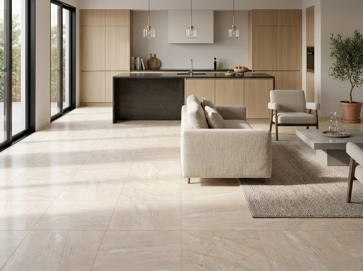 Cerámica Colombia Beige 50×50 instalado