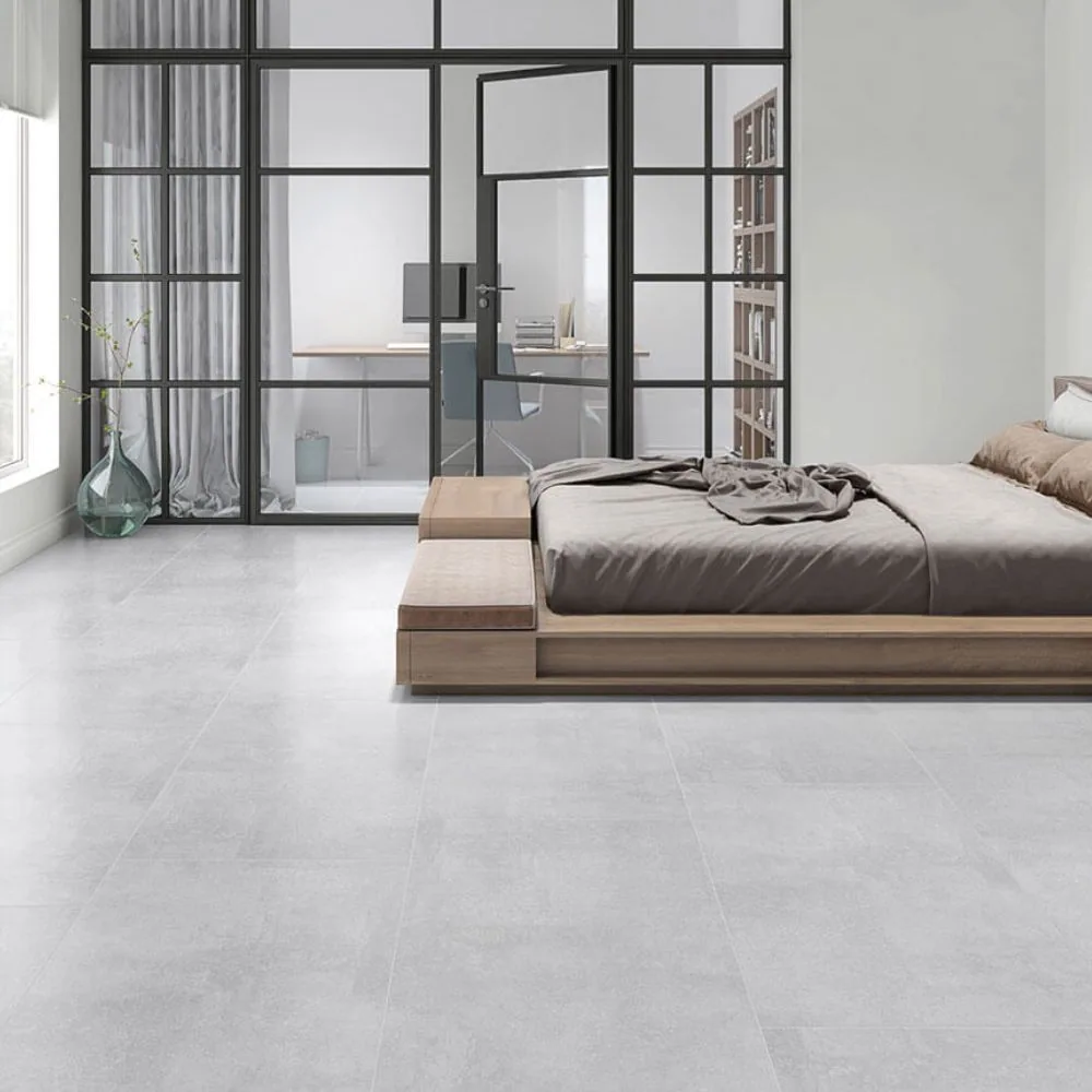 Gres Concreto Mate 60×120 instalado