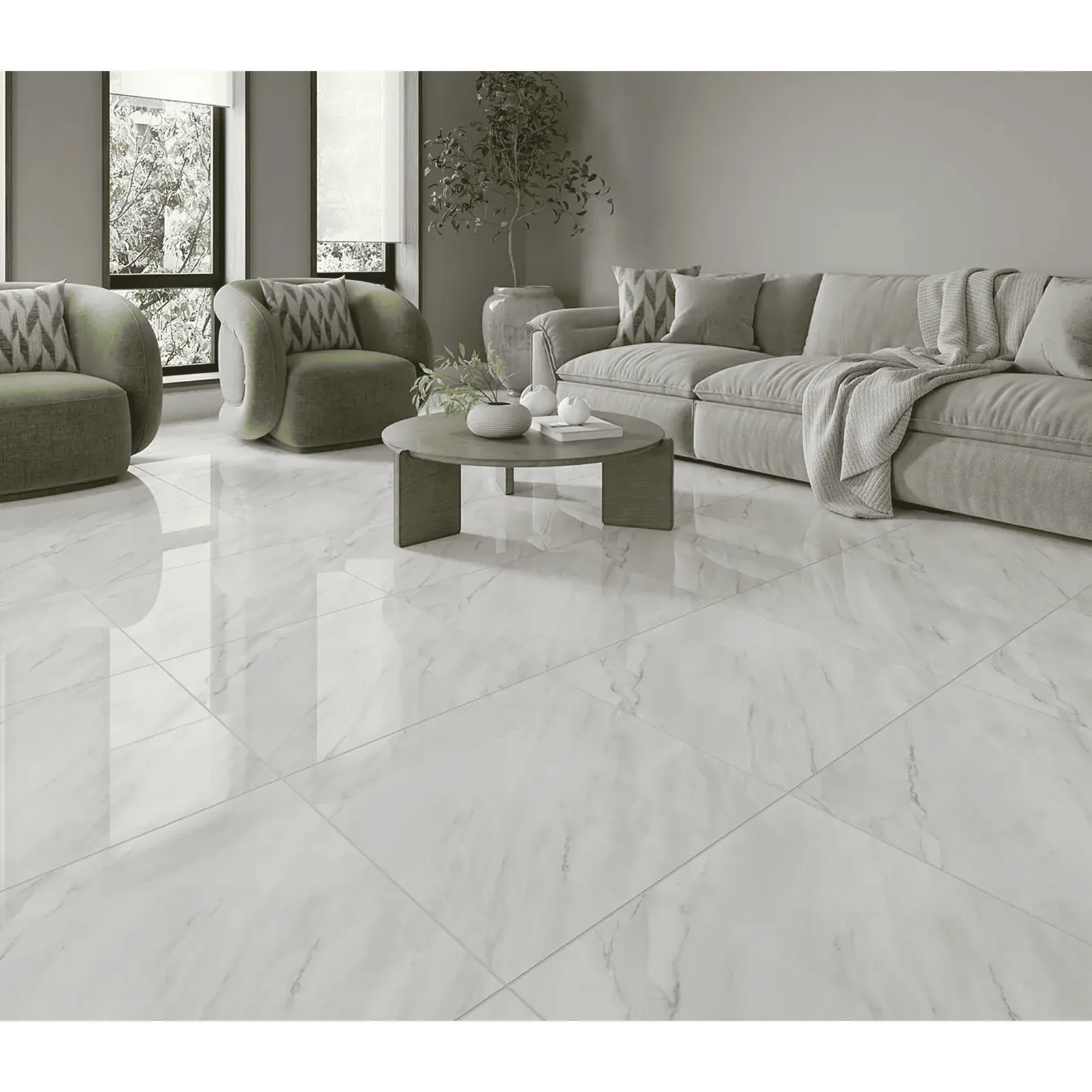 Gres Legacy Pulido 60×60 instalado