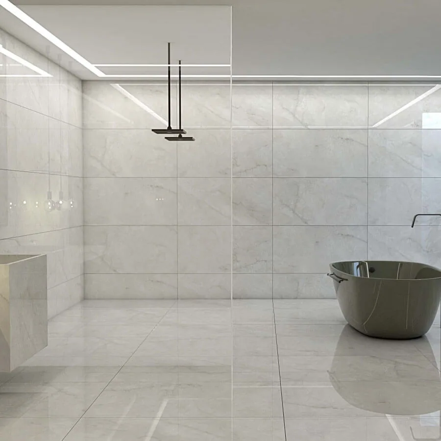 Gres Onix Ice 66×66 instalado