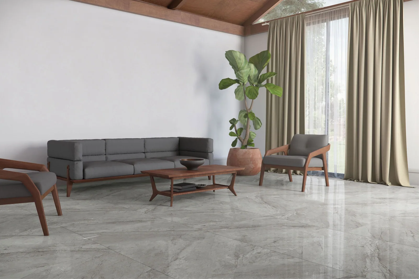 Gres Sirius Gray 66×66 instalado