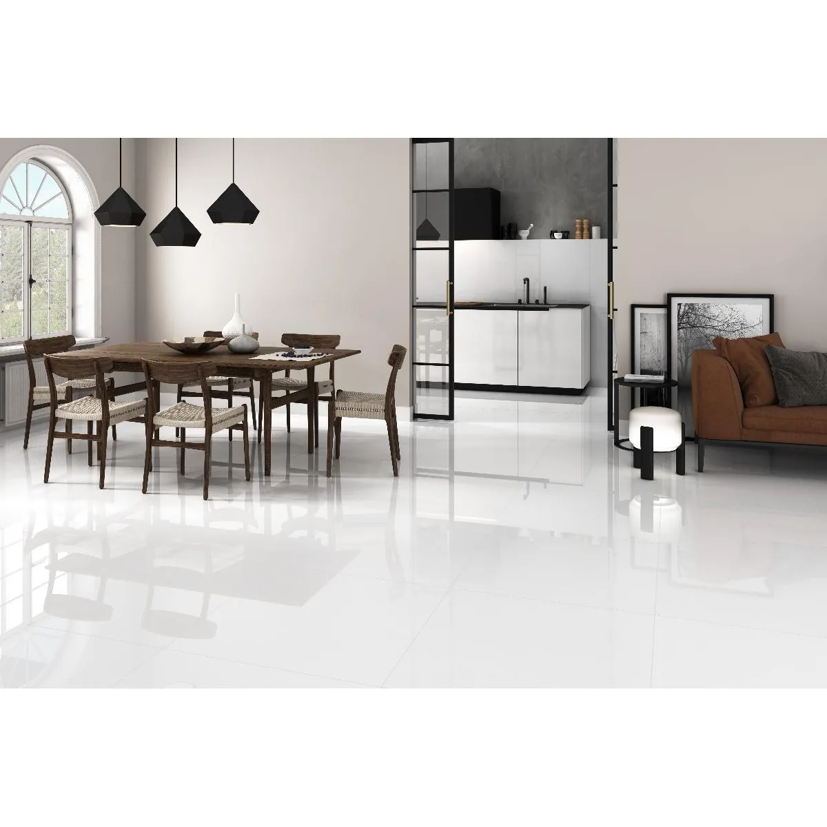 Gres Blanco 60×120 instalado